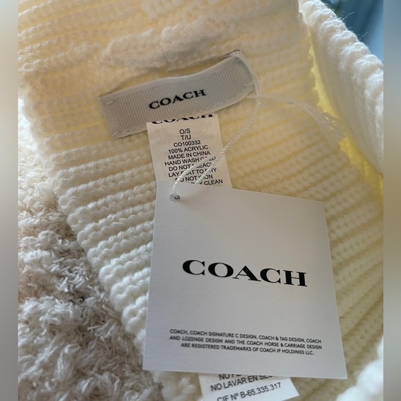 COACH Cable Knit Winter Headband - Picture 5 of 13